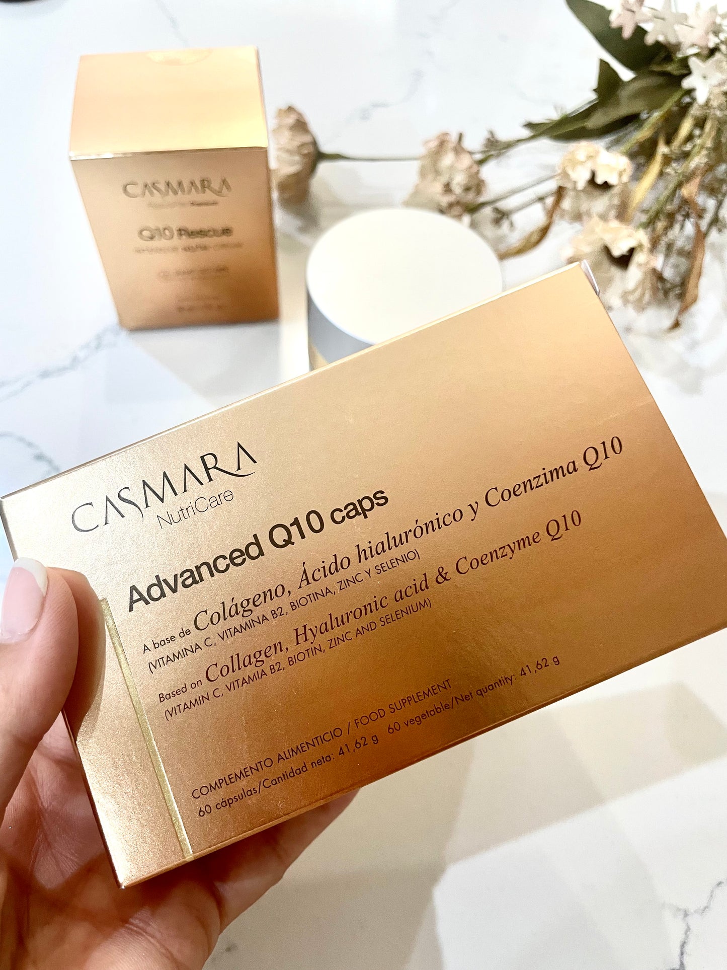 Pack Crema Recuperadora Antiedad Q10 y nutricosmético Q10 - Casmara